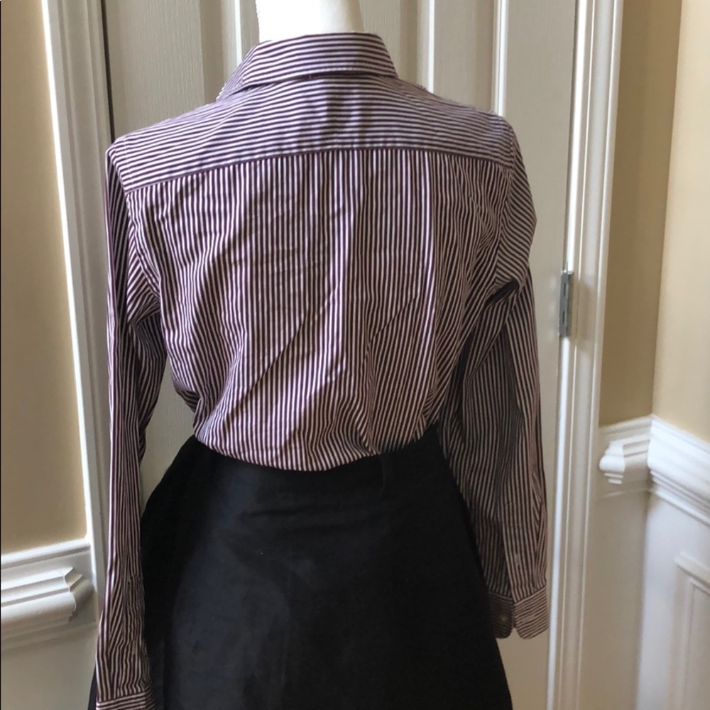 Lauren Ralph Lauren green label stripe button down - Picture 6 of 8